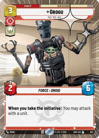 Grogu - Yes. Yes. Yes. (Hyperspace Foil) (657) - Ashes of the Empire Foil