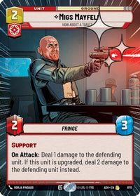 Migs Mayfeld - How About a Toast? (Hyperspace Foil) (670) - Ashes of the Empire Foil