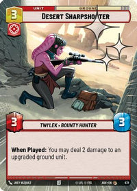 Desert Sharpshooter (Hyperspace Foil) (672) - Ashes of the Empire Foil