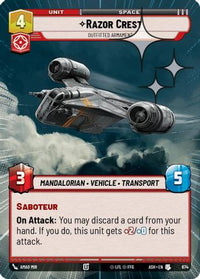 Razor Crest - Outfitted Armament (Hyperspace Foil) (674) - Ashes of the Empire Foil