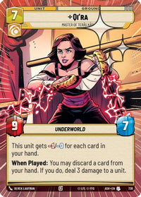 Qi'ra - Master of Teras Kasi (Hyperspace Foil) (728) - Ashes of the Empire Foil