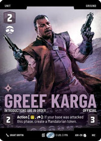 Greef Karga - Introductions are in Order (Prestige) (802) - Ashes of the Empire