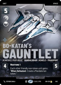 Bo-Katan's Gauntlet - Reinforce from Above (Prestige Foil) (843) - Ashes of the Empire Foil