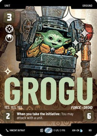 Grogu - Yes. Yes. Yes. (Prestige Foil) (851) - Ashes of the Empire Foil