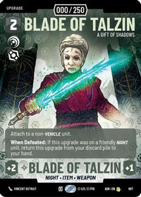 Blade of Talzin - A Gift of Shadows (Serialized) (887) - Ashes of the Empire Foil