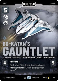 Bo-Katan's Gauntlet - Reinforce from Above (Serialized) (890) - Ashes of the Empire Foil