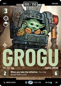 Grogu - Yes. Yes. Yes. (Serialized) (898) - Ashes of the Empire Foil
