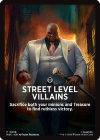 Street Level Villains Theme Card -  (MSC-038) - Commander: Marvel Super Heroes