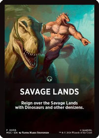 Savage Lands Theme Card -  (MSC-055) - Commander: Marvel Super Heroes