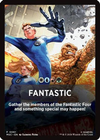 Fantastic Theme Card -  (MSC-061) - Commander: Marvel Super Heroes