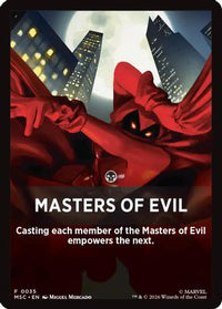 Masters of Evil Theme Card -  (MSC-035) - Commander: Marvel Super Heroes
