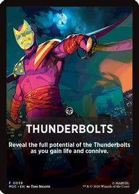 Thunderbolts Theme Card -  (MSC-039) - Commander: Marvel Super Heroes