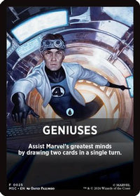 Geniuses Theme Card -  (MSC-025) - Commander: Marvel Super Heroes