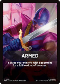 Armed Theme Card -  (MSC-031) - Commander: Marvel Super Heroes