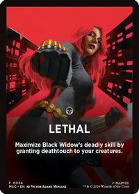 Lethal Theme Card -  (MSC-034) - Commander: Marvel Super Heroes