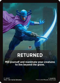Returned Theme Card -  (MSC-037) - Commander: Marvel Super Heroes