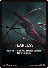 Fearless Theme Card -  (MSC-042) - Commander: Marvel Super Heroes