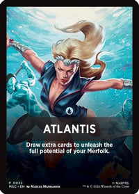 Atlantis Theme Card -  (MSC-022) - Commander: Marvel Super Heroes