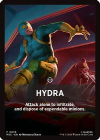 Hydra Theme Card -  (MSC-033) - Commander: Marvel Super Heroes