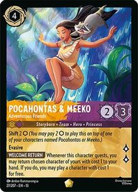 Pocahontas & Meeko - Adventurous Friends (27/204) Cold Foil - Attack of the Vine