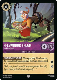 Fflewddur Fflam - Luckless Bard (38/204) Cold Foil - Attack of the Vine