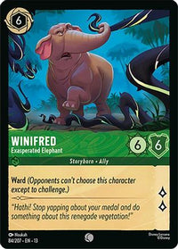 Winifred - Exasperated Elephant (84/204) Cold Foil - Attack of the Vine