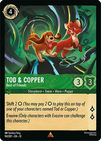 Tod & Copper - Best of Friends (94/204) Cold Foil - Attack of the Vine