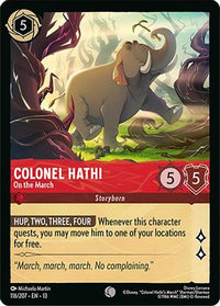 Colonel Hathi - On the March (116/204) Cold Foil - Attack of the Vine