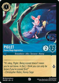 Piglet - Hunny Mage Apprentice (154/204)  - Attack of the Vine