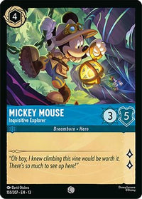 Mickey Mouse - Inquisitive Explorer (155/204) Cold Foil - Attack of the Vine