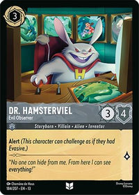 Dr. Hamsterviel - Evil Observer (184/204) Cold Foil - Attack of the Vine