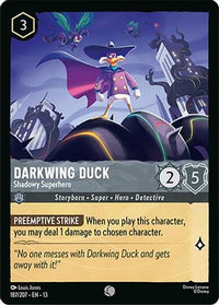 Darkwing Duck - Shadowy Superhero (187/204) Cold Foil - Attack of the Vine