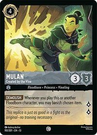 Mulan - Created by the Vine (192/204) Cold Foil - Attack of the Vine