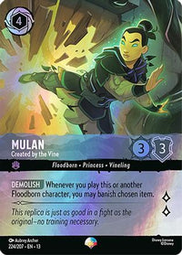 Mulan - Created by the Vine (Epic) (224/204) Holofoil - Attack of the Vine