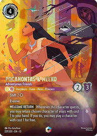 Pocahontas & Meeko - Adventurous Friends (Enchanted) (227/204) Holofoil - Attack of the Vine
