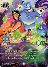 Aladdin & Genie - Mischievous Pals (Enchanted) (232/204) Holofoil - Attack of the Vine