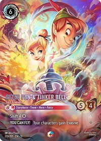 Peter Pan & Tinker Bell - Fast Friends (Enchanted) (233/204) Holofoil - Attack of the Vine