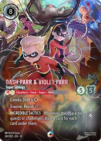 Dash Parr & Violet Parr - Super Siblings (Enchanted) (241/204) Holofoil - Attack of the Vine