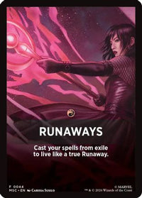 Runaways Theme Card -  (MSC-044) - Commander: Marvel Super Heroes