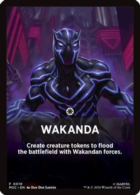 Wakanda Theme Card -  (MSC-019) - Commander: Marvel Super Heroes