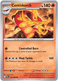 Centiskorch 010  - Reverse Holofoil ME05 Pitch Black - Common
