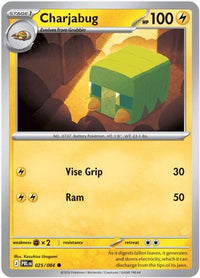 Charjabug 025  - Reverse Holofoil ME05 Pitch Black - Common