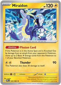 Miraidon 028  - Holofoil ME05 Pitch Black - Rare