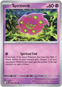 Spiritomb 035  - Holofoil ME05 Pitch Black - Rare