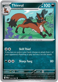 Thievul 054/084  - Reverse Holofoil ME05 Pitch Black - Uncommon