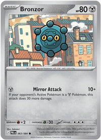 Bronzor 063  - Reverse Holofoil ME05 Pitch Black - Common
