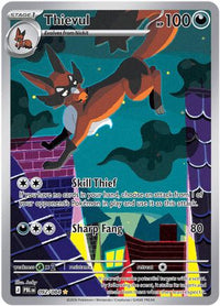 Thievul 092/084  - Holofoil ME05 Pitch Black - Illustration Rare