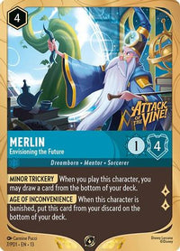 Merlin - Envisioning the Future (7) Holofoil - Disney Lorcana Promo Cards