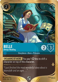 Belle - Always Reading (13) Holofoil - Disney Lorcana Promo Cards