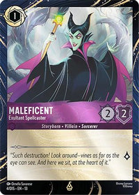 Maleficent - Exultant Spellcaster (4) Holofoil - Disney Lorcana Promo Cards